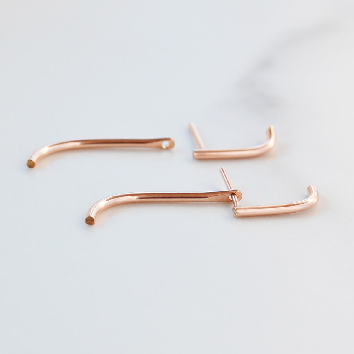 Suspension Ear Jackets, Gold, Rose Gold, or Silver