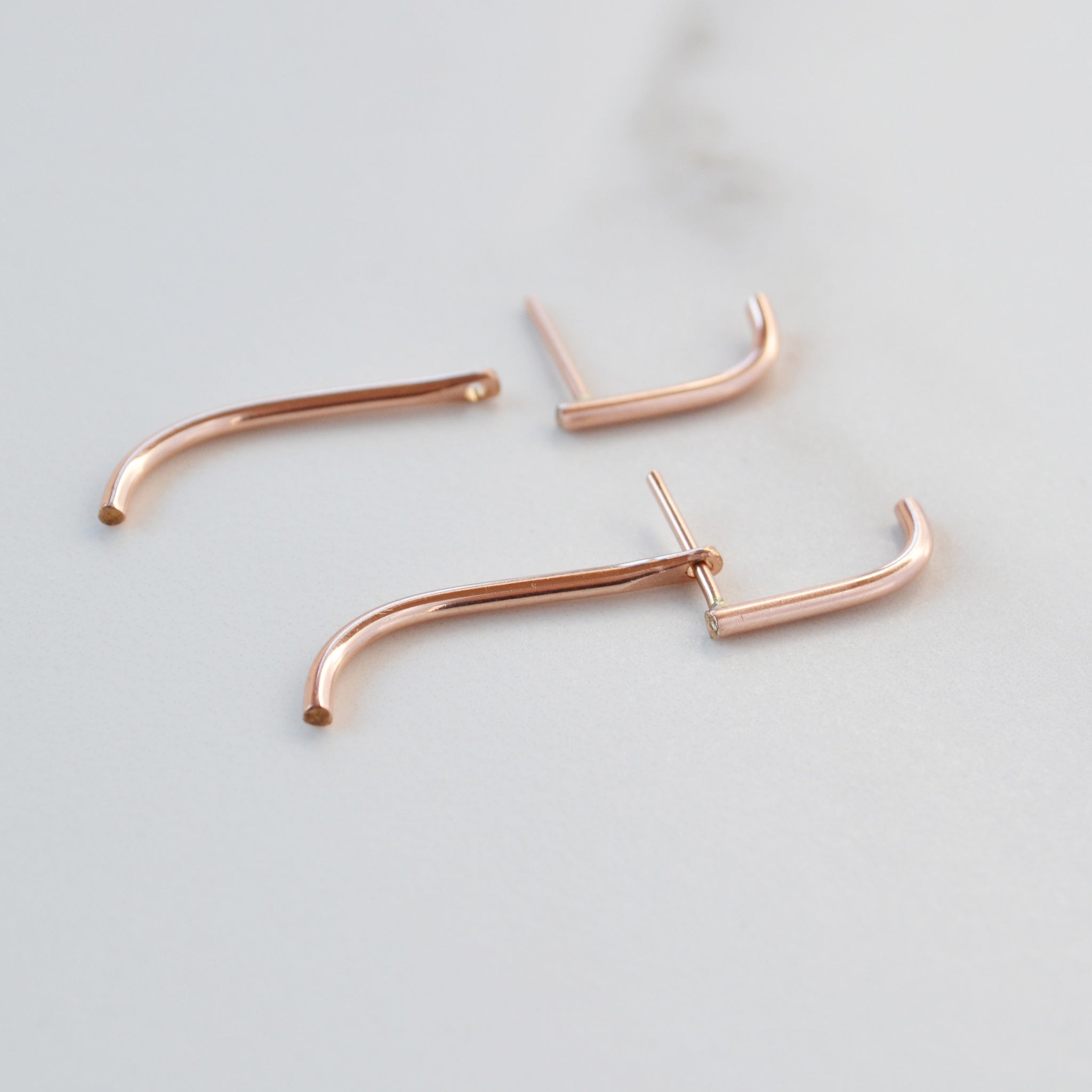 Rose Gold Filled Ear Wires, Earrings Hooks, Easy Attach, Easy