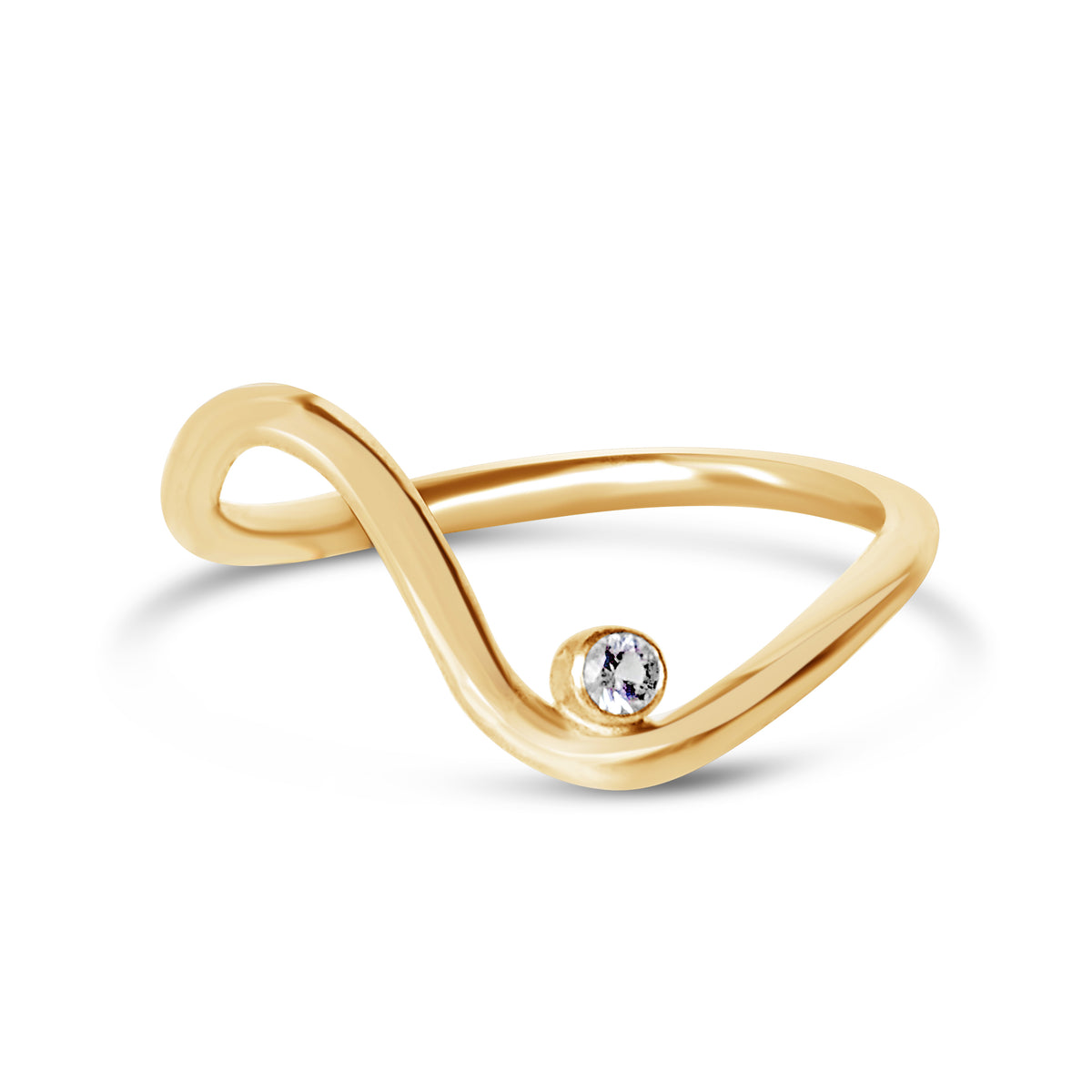 Easy Rider Ring in CZ, Gold or Silver