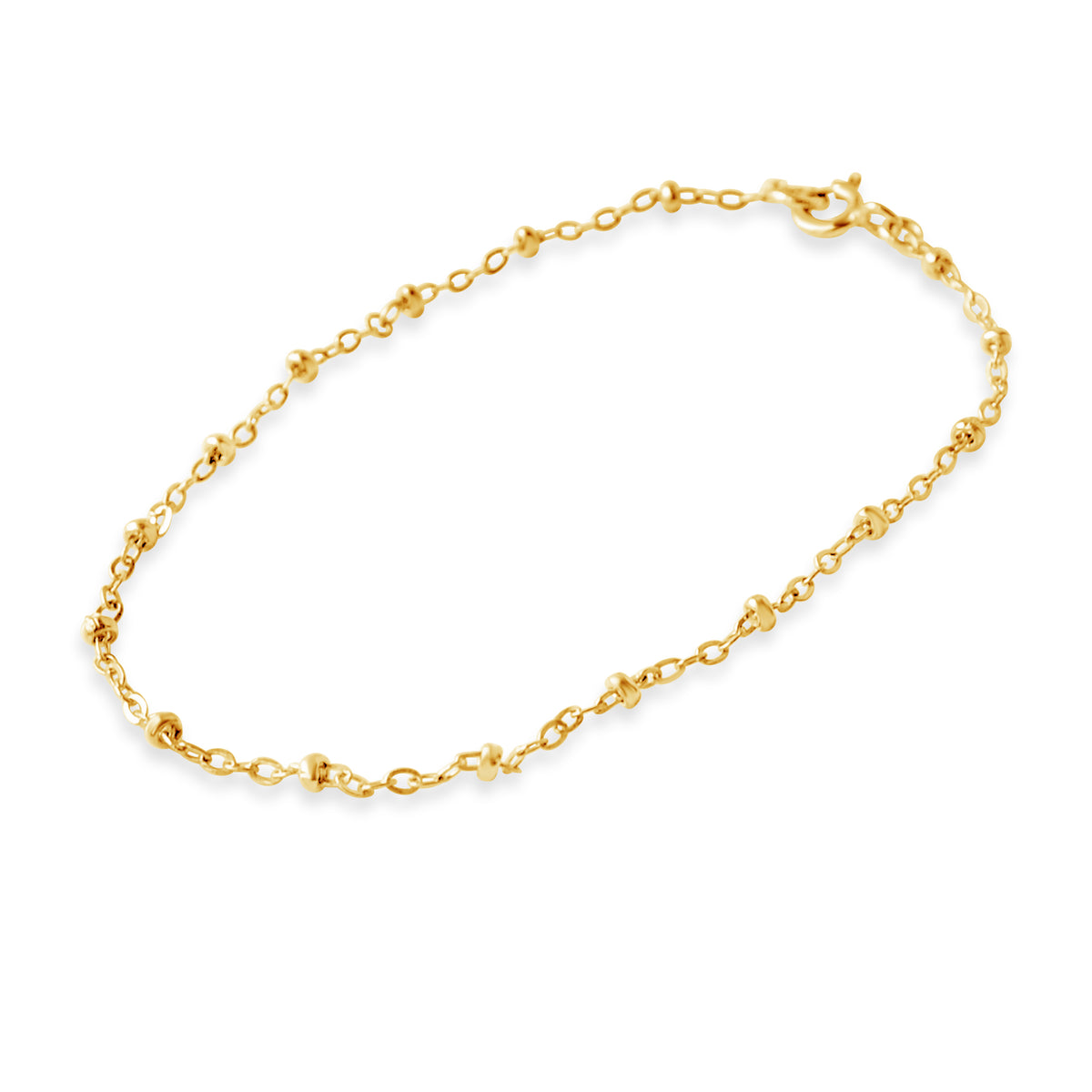 Ball and Chain Bracelet, Gold or Silver