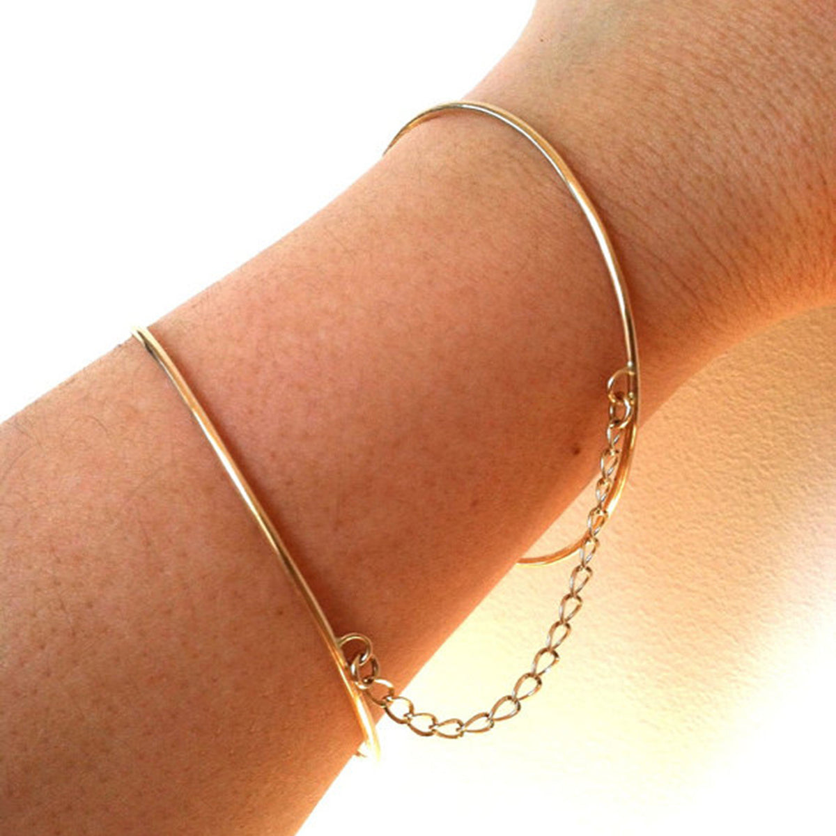 handcuff bracelet in gold for sale by glamrocks jewelry
