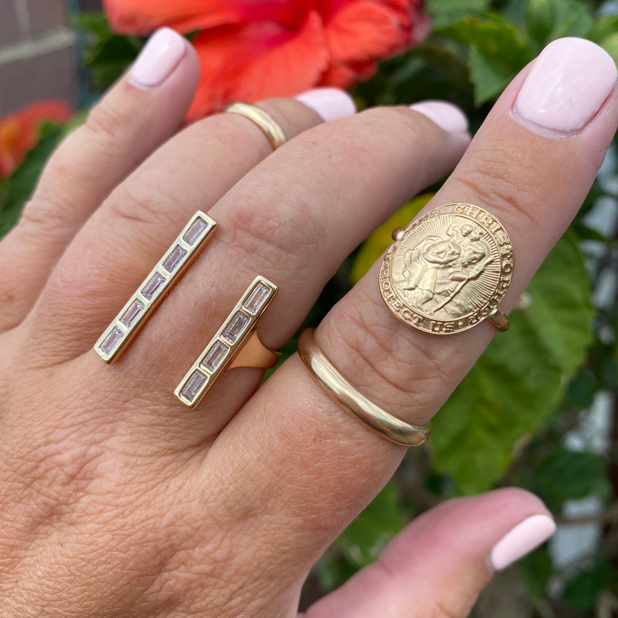 Mother Mary Coin Ring, Gold or Silver