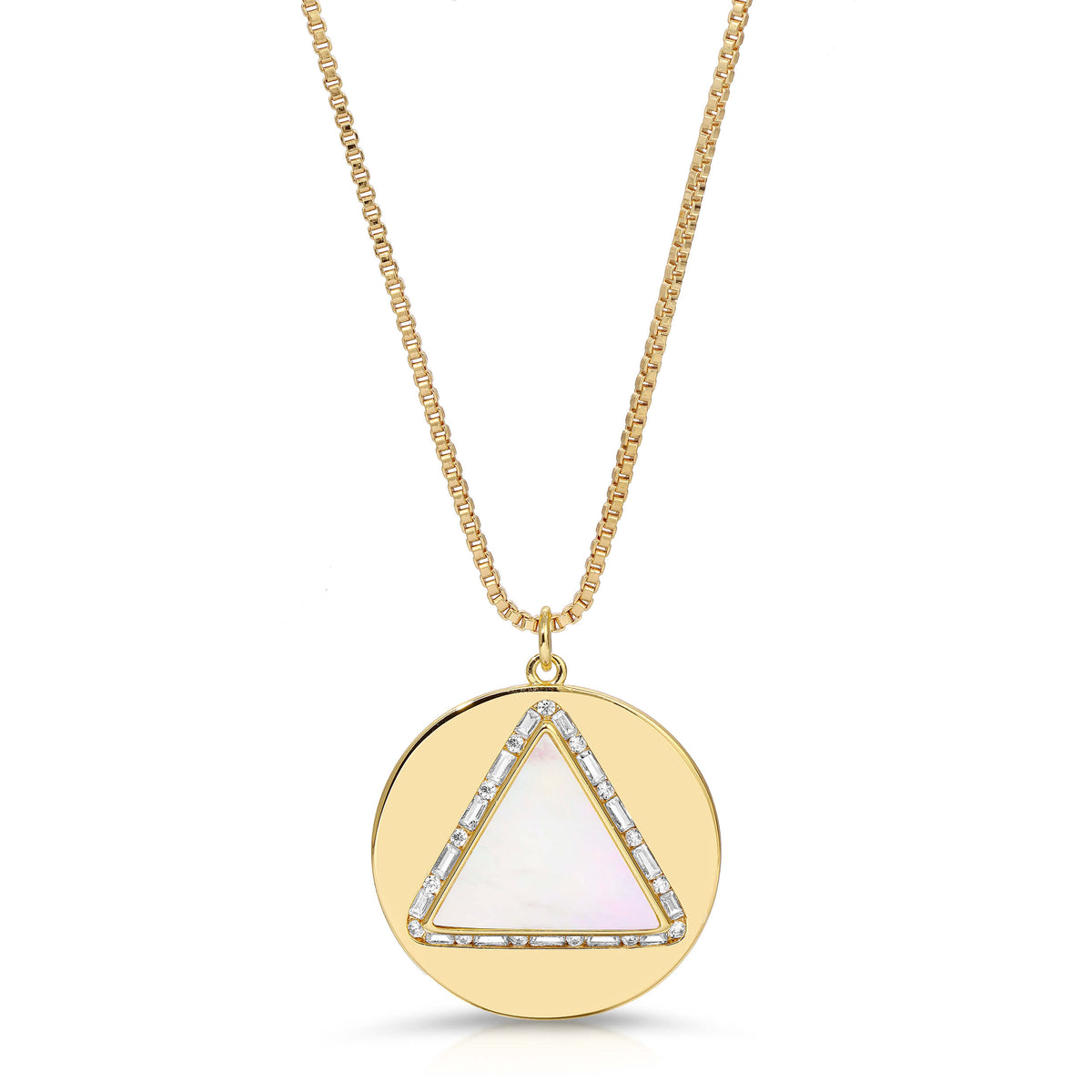 &#39;Hey You&#39; Necklace - Mother of Pearl