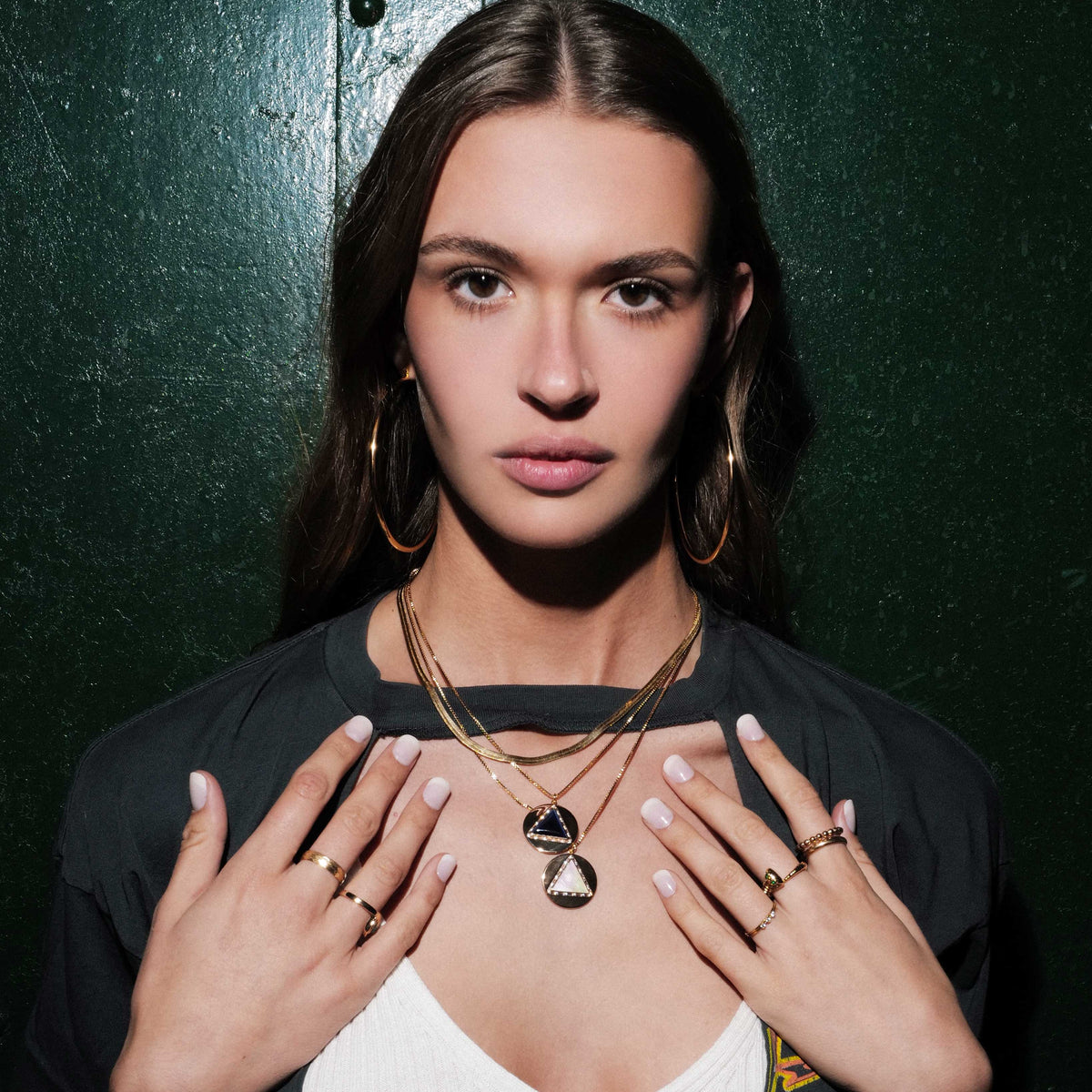&#39;Hey You&#39; Necklace - Mother of Pearl