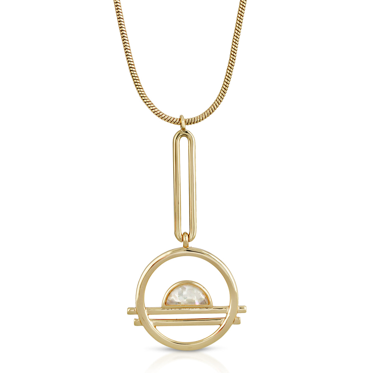 Ocean Drive Pendulum Necklace - Mother of Pearl