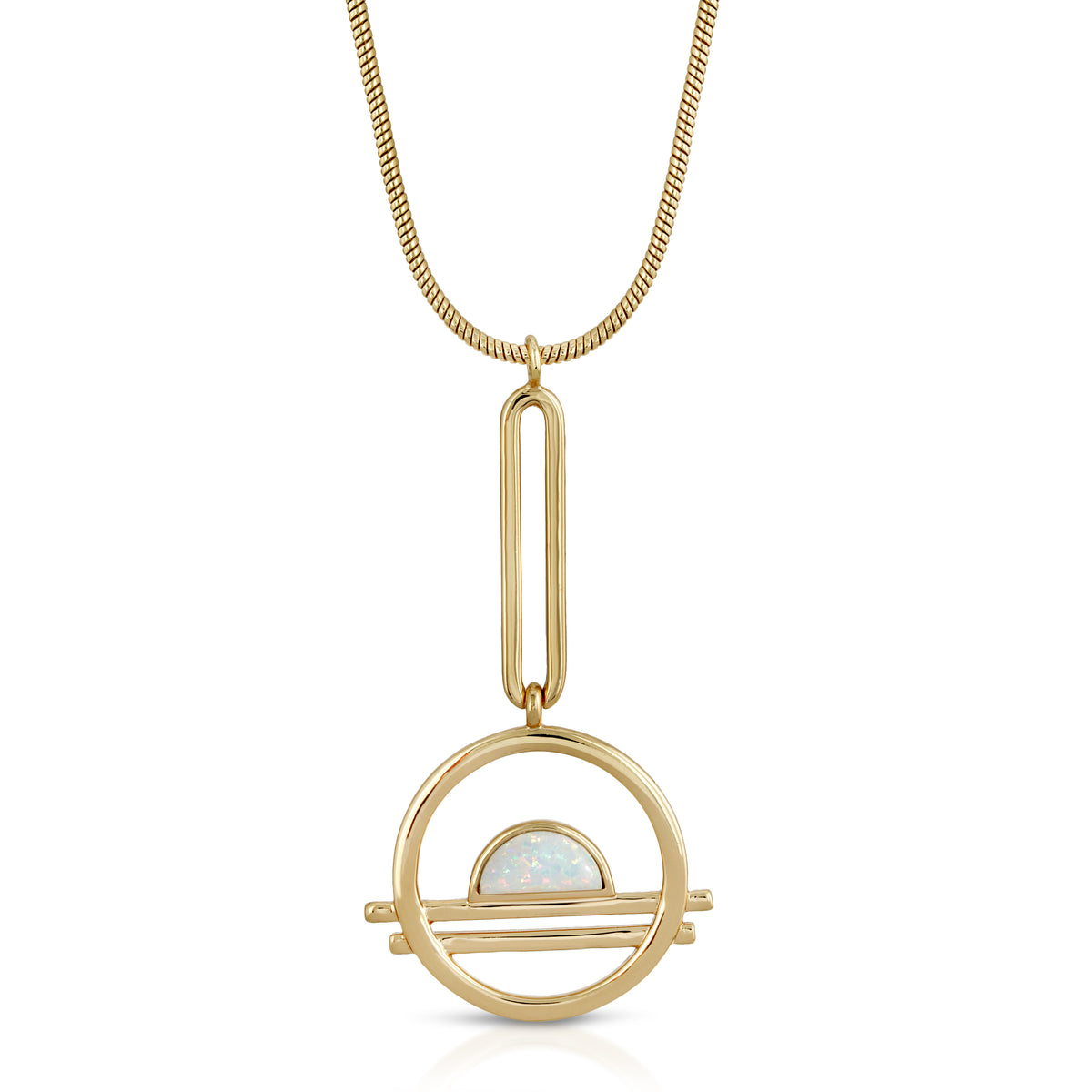 Ocean Drive Pendulum Necklace - Opal
