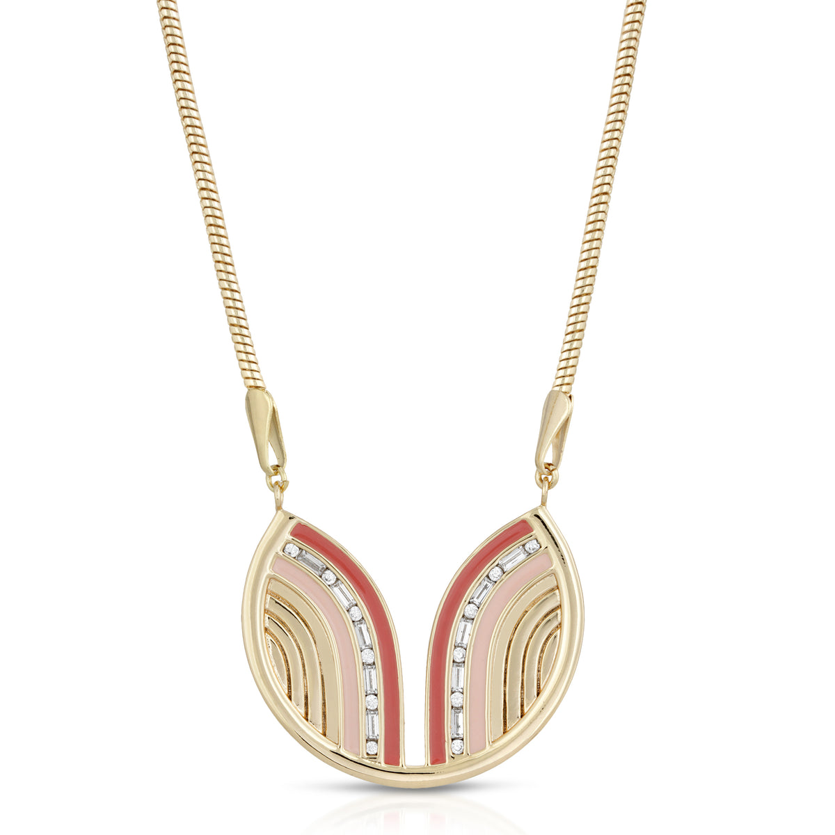 South Beach Necklace - Coral/Cinnamon