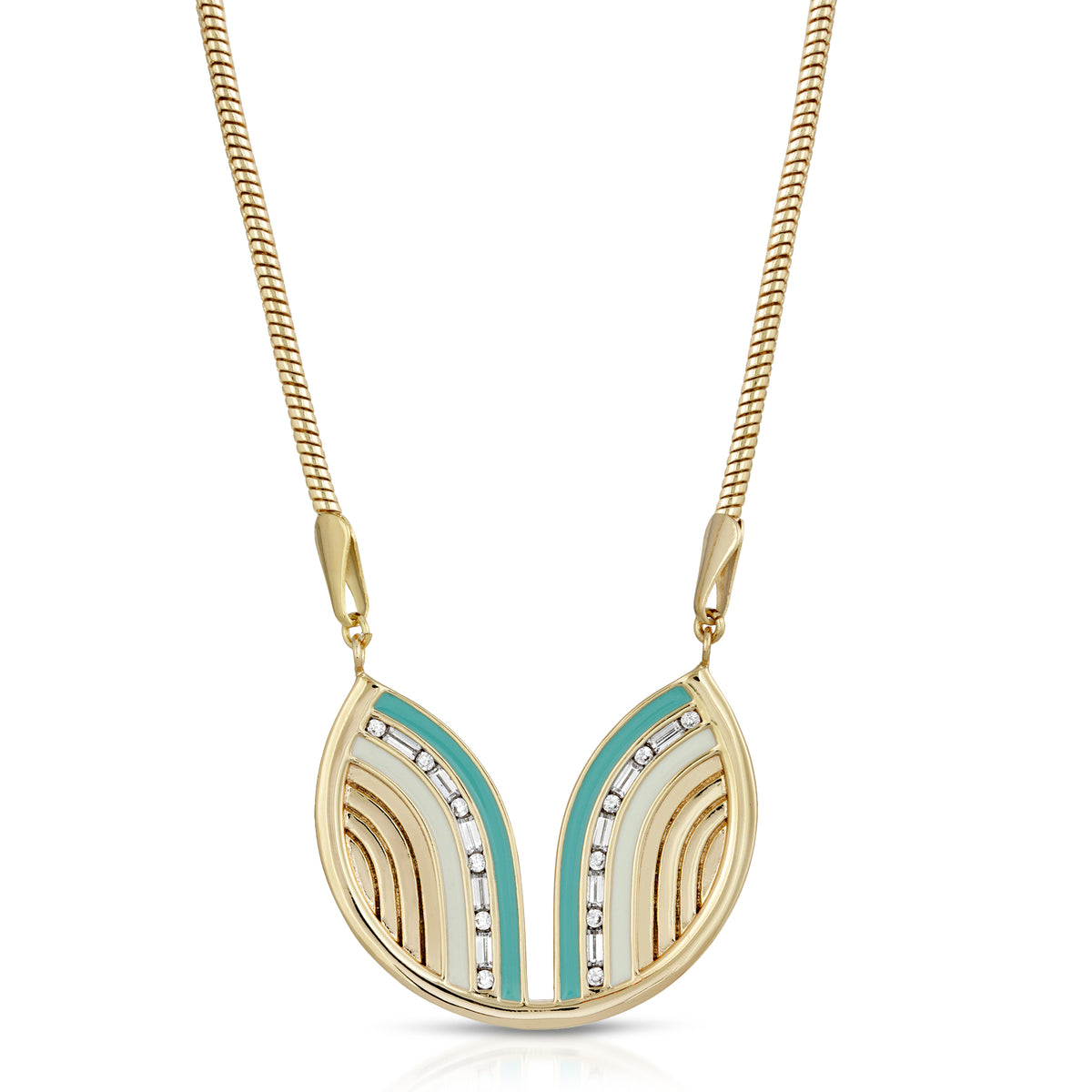 South Beach Necklace - Turquoise/White