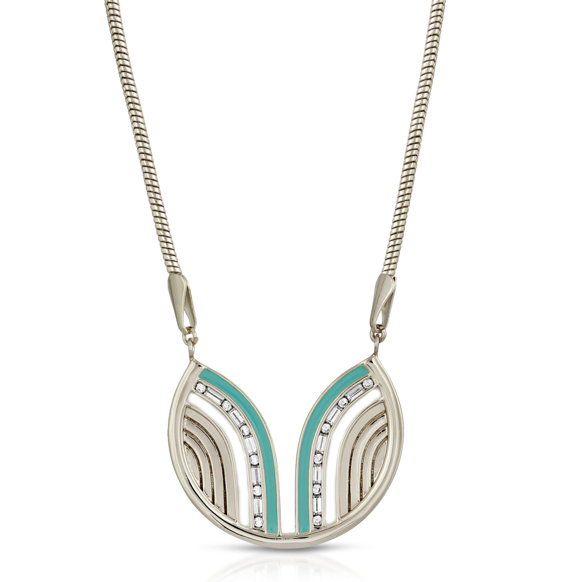 South Beach Necklace - Turquoise/White