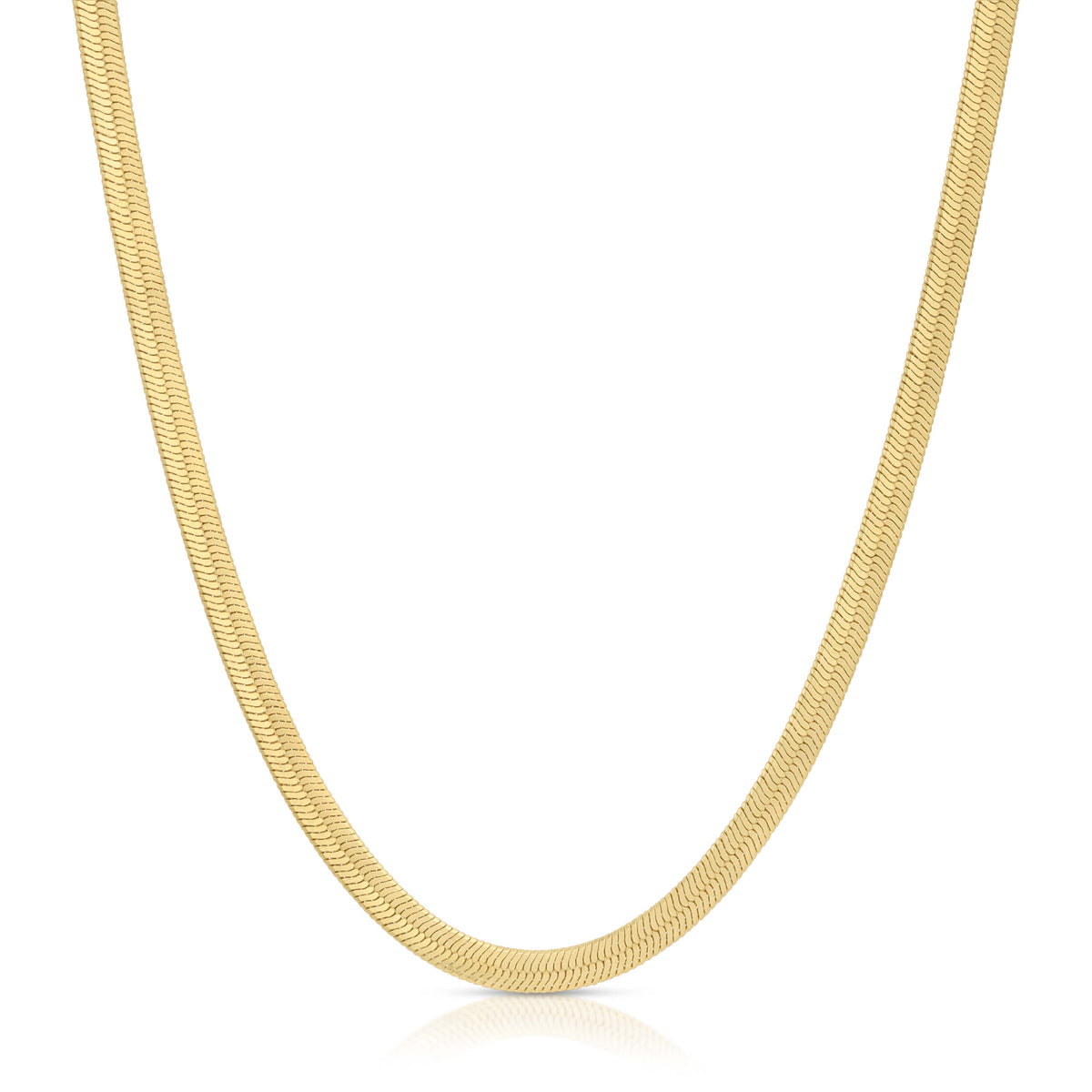 Thin Classic Herringbone Necklace