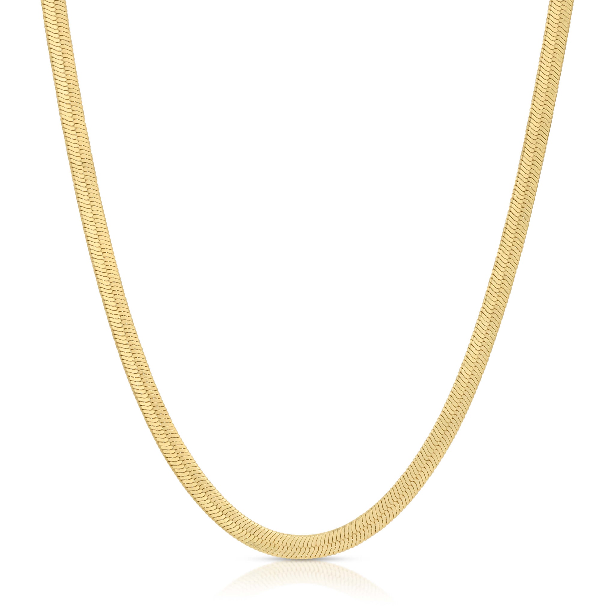 Men's Flat Herringbone Necklace Chain