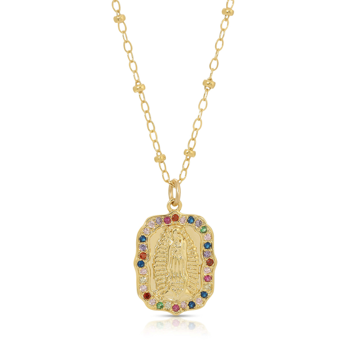 Rainbow Mary Necklace