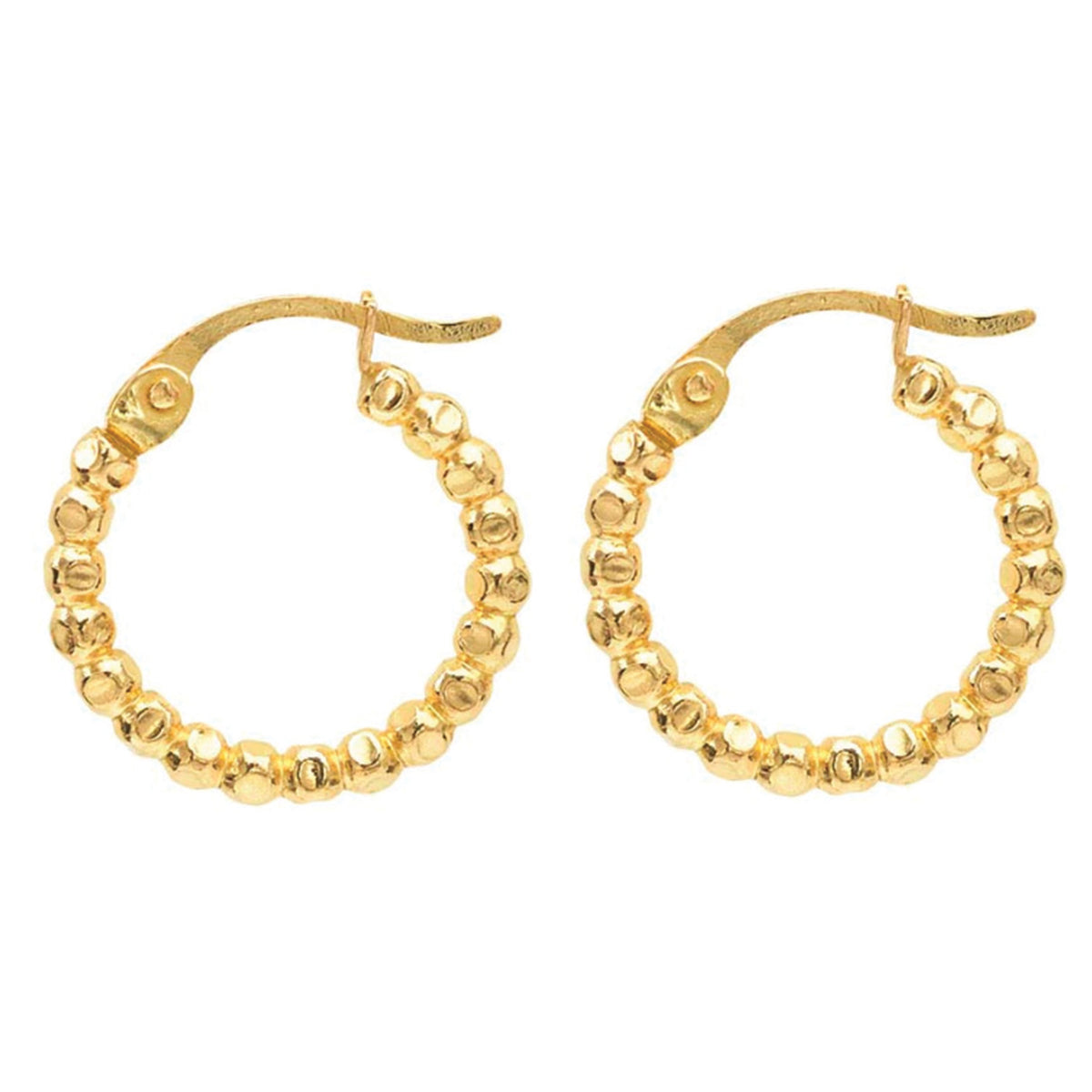 Beaded Mini Hoops