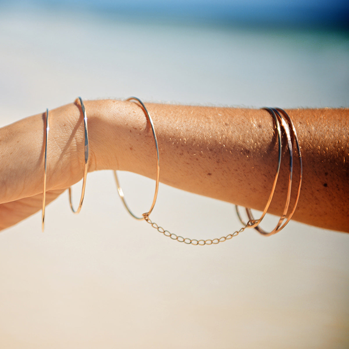 handcuff bracelet in gold for sale by glamrocks jewelry