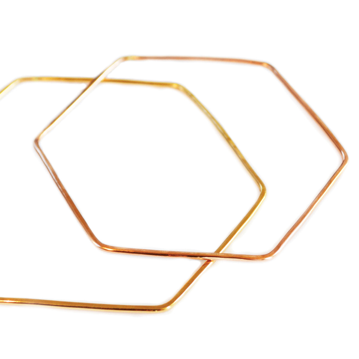 Hexagon Bangle Bracelet