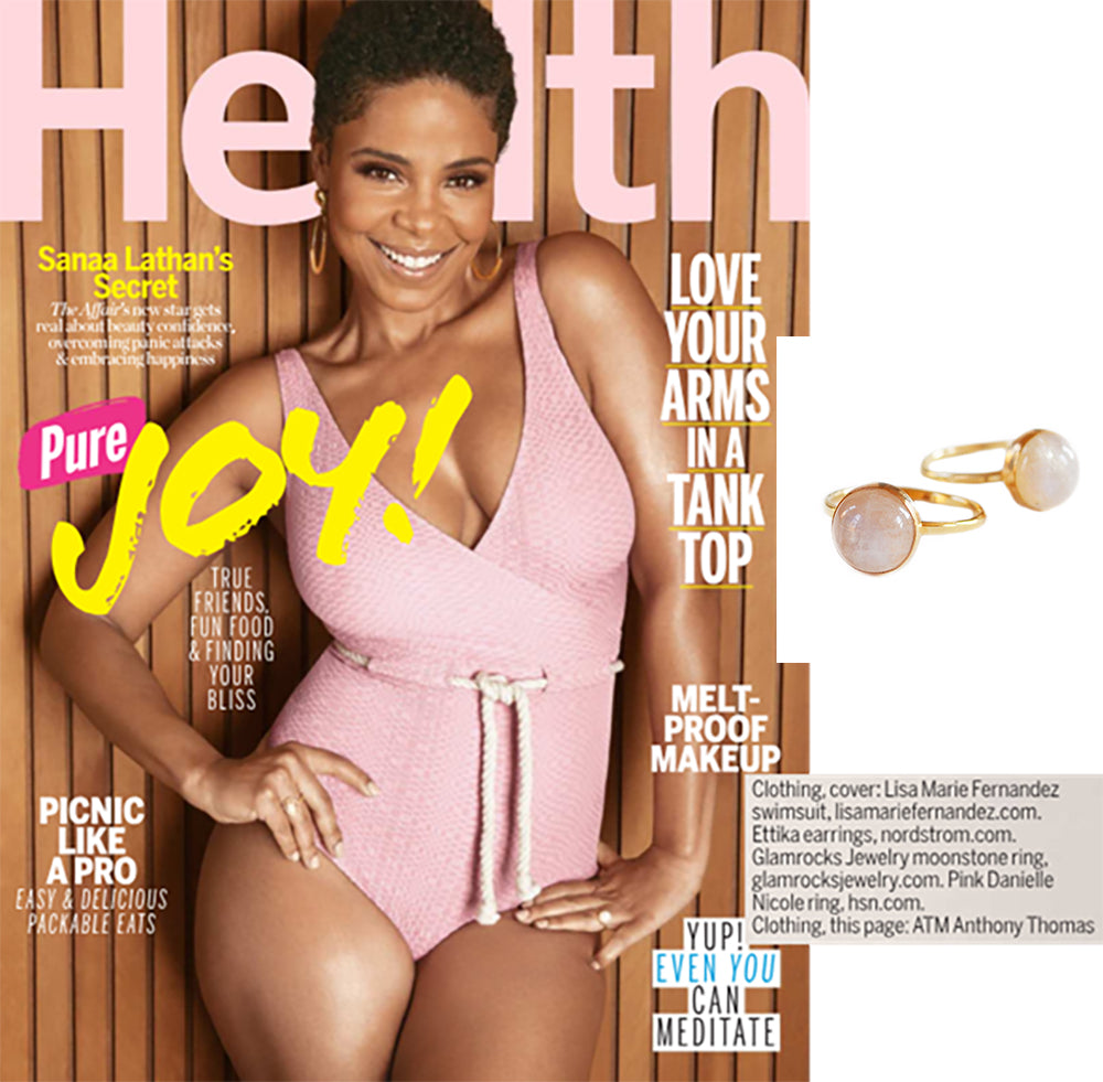 Moonstone Ring, Gold or Silver, As Seen in Health Magazine!