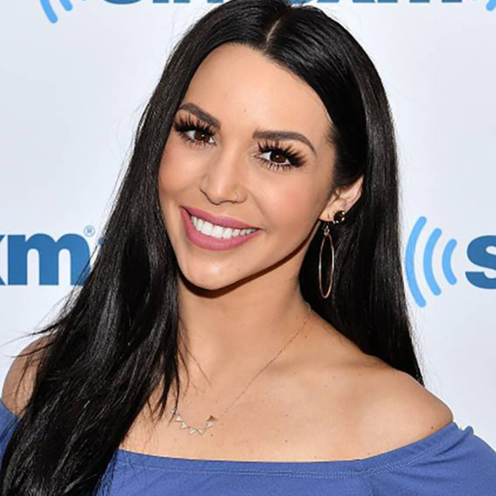 wave hoop earrings worn by  Scheana Shay