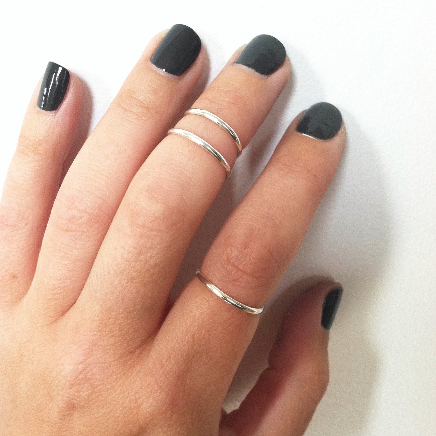 Set of 2 Stacking Knuckle Rings - Glamrocks