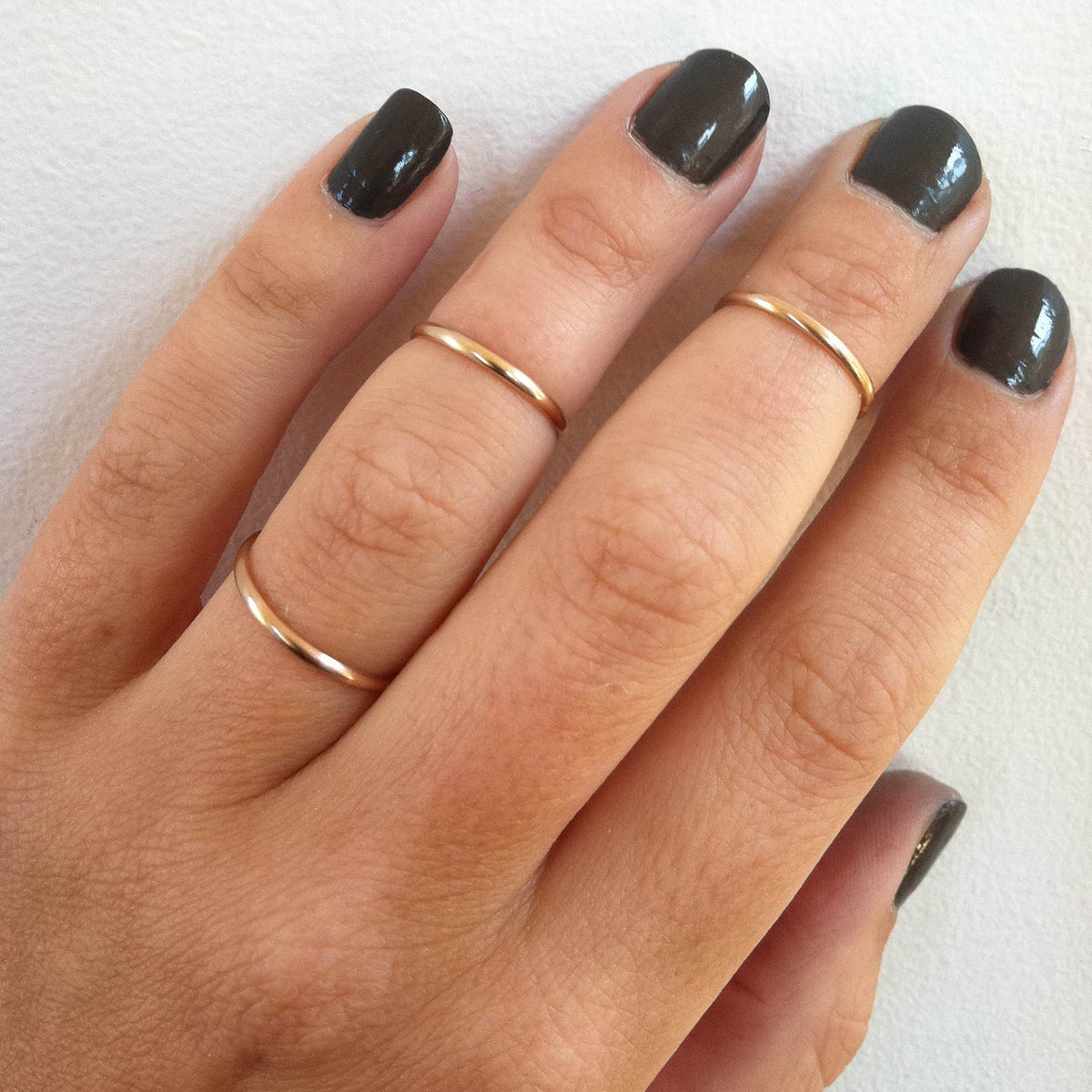 Set of 2 Stacking Knuckle Rings