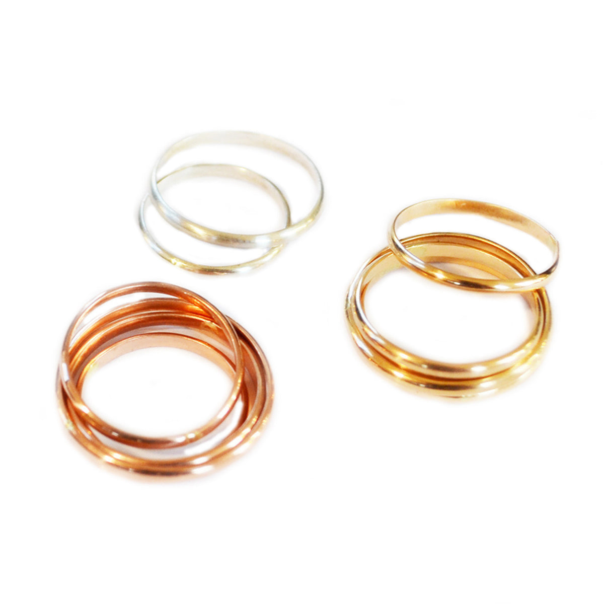 Set of 2 Stacking Knuckle Rings