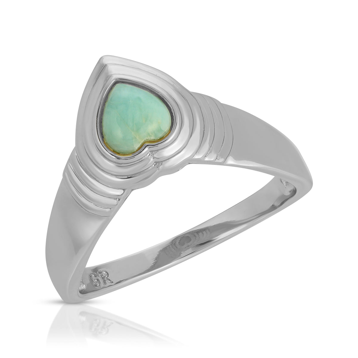 Heart of Stone Ring- Larimar