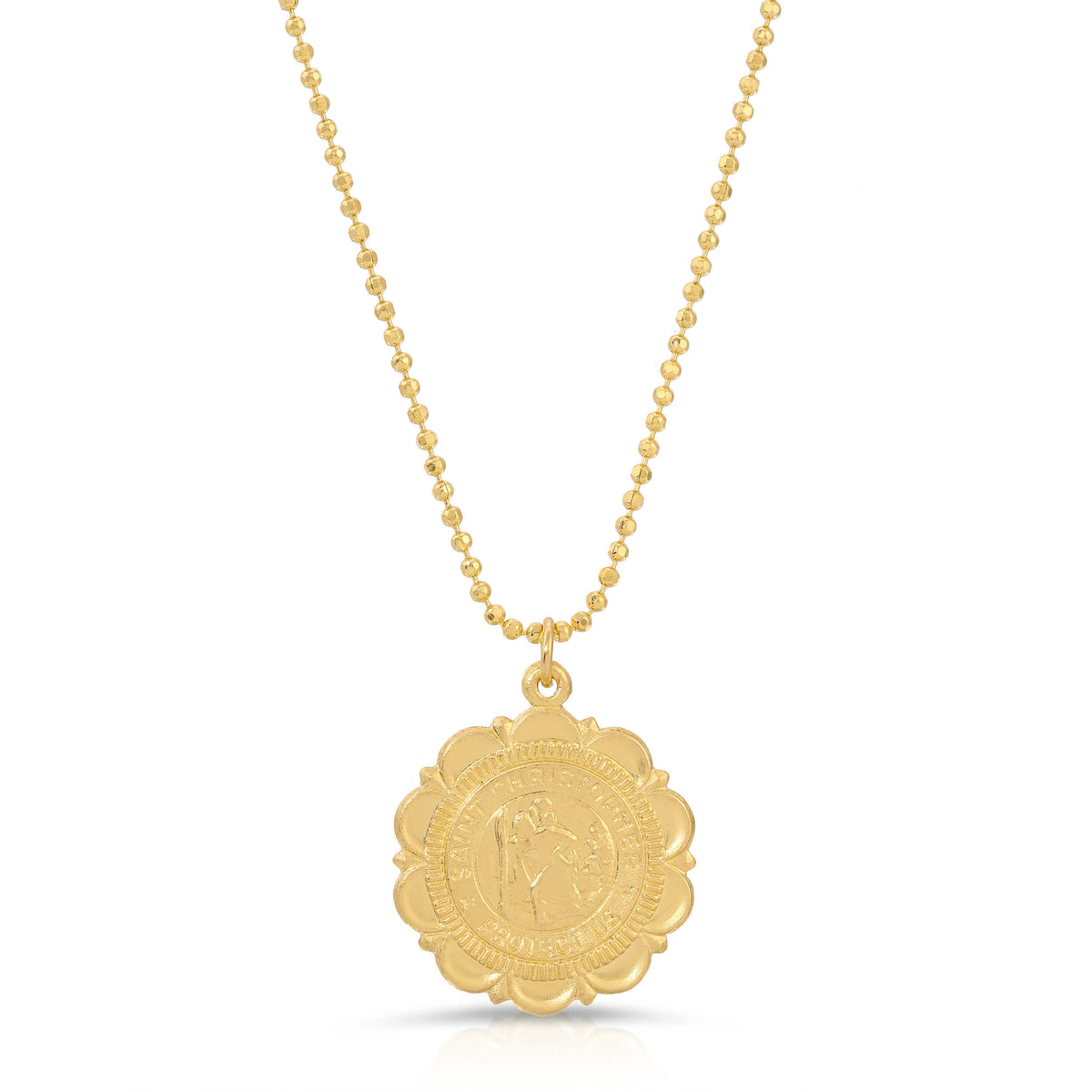 Saint Christopher Medallion Necklace