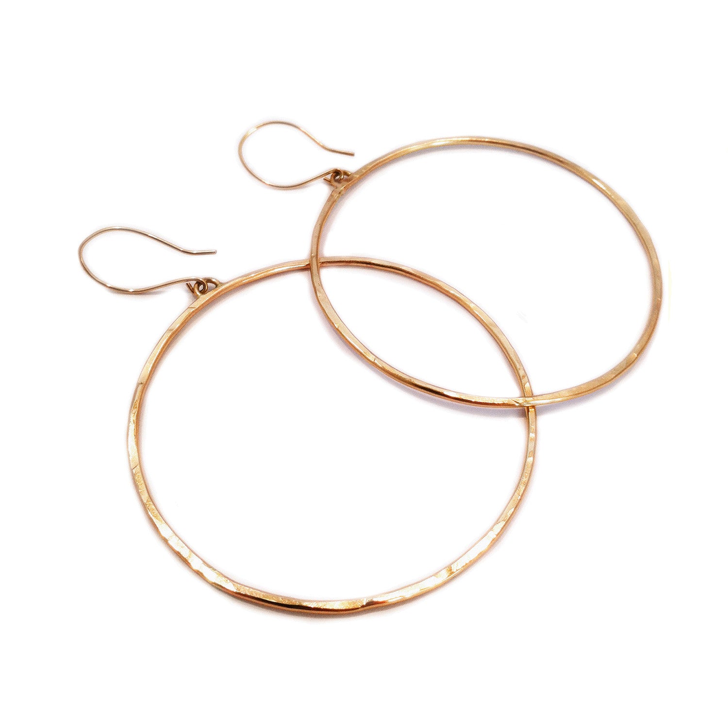 Wave Hoop Earrings in Gold, Rose Gold, or Silver | Glamrocks Jewlery